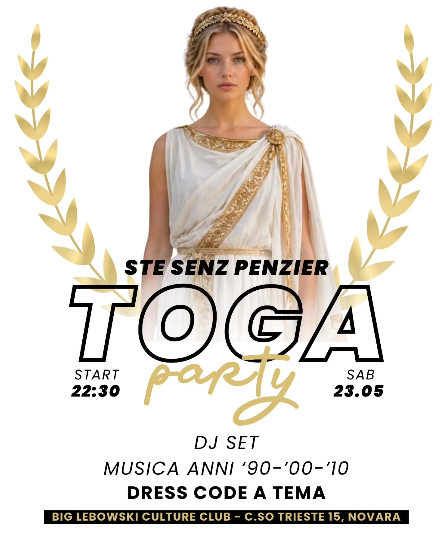 Toga Party del Big Lebowski con Ste Senz Penzier – 23 maggio 2026